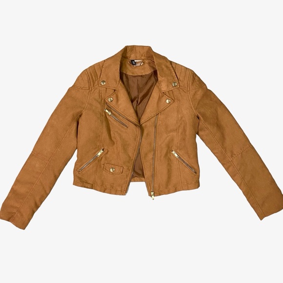 H&M Suede Cropped Jacket - Picture 1 of 5